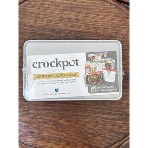 New Crock-Pot Recipe Card Collection Tin 100 Recipes Sealed